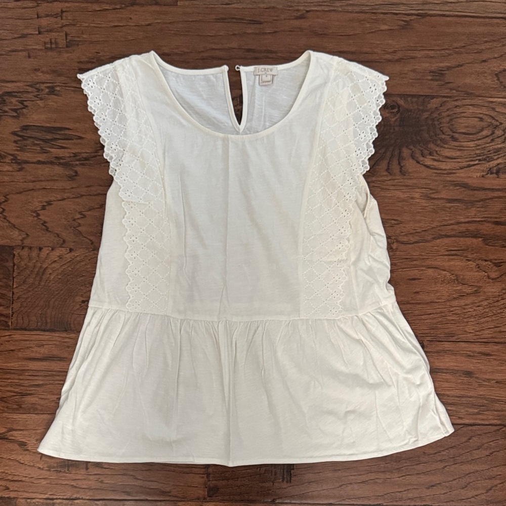 J. Crew Cream Top